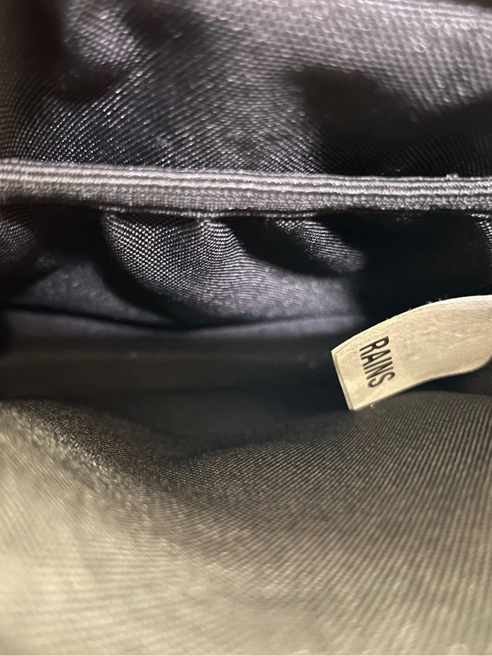 RAINS Black Flight Crossbody Bag